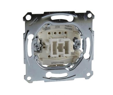 Переключатель одноклавишный Schneider Electric Merten Aquadesign MTN3117-0000