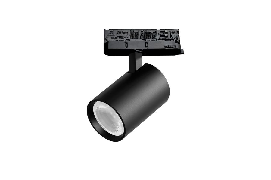Трековый трехфазный светильник Quattro LED 36G с адаптером Lightstar Alta Base A5247QT36G (215247 + 594037 + 215203)