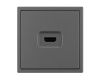 Механизм HDMI розетки Arlight SCT-NOBE-MHD1-SFPL-GR (Серый базальт) 061844