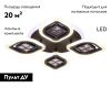 Потолочная светодиодная люстра Ambrella Light Acrylica Ice FA281
