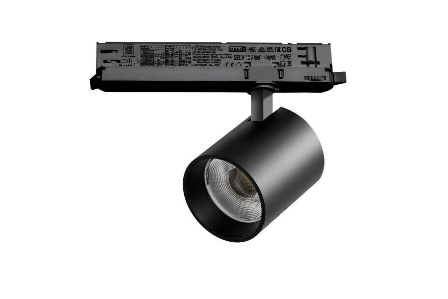 Трековый трехфазный светильник Quattro LED с управлением DALI Lightstar Alta Base A5437DALI