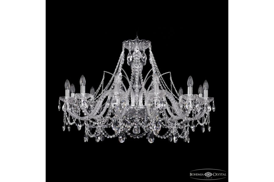 Подвесная люстра Bohemia Ivele Crystal 1411/12/360 Ni