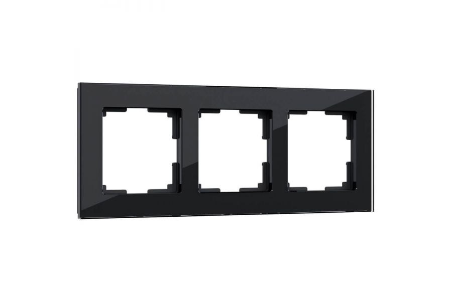 Рамка Werkel Favorit на 3 поста черный W0031108 4690389159787