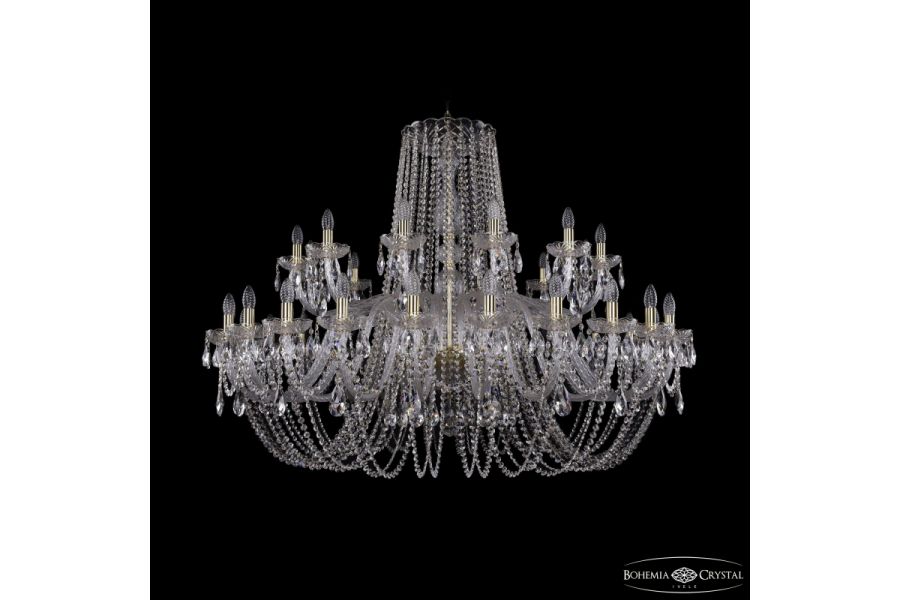 Подвесная люстра Bohemia Ivele Crystal 1402/24+12/530 G