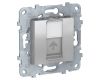 Розетка компьютерная RJ45 Schneider Electric Unica New Cat. 6 UTP NU541530