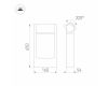 Уличный светодиодный светильник Arlight LGD-Path-Frame-Rotary-H650G-6W Warm3000 029436(1)