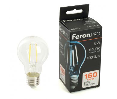 Светодиодная лампа Feron LB-1106 E27 6W 6400K 48891