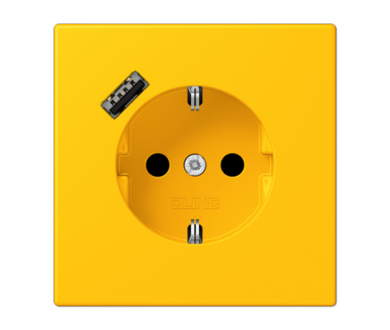 Розетка 2K+З USB Typ A Jung LC1520-18A263