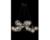 Подвесная люстра Crystal Lux Agata SP15 V2 Black/Transparente