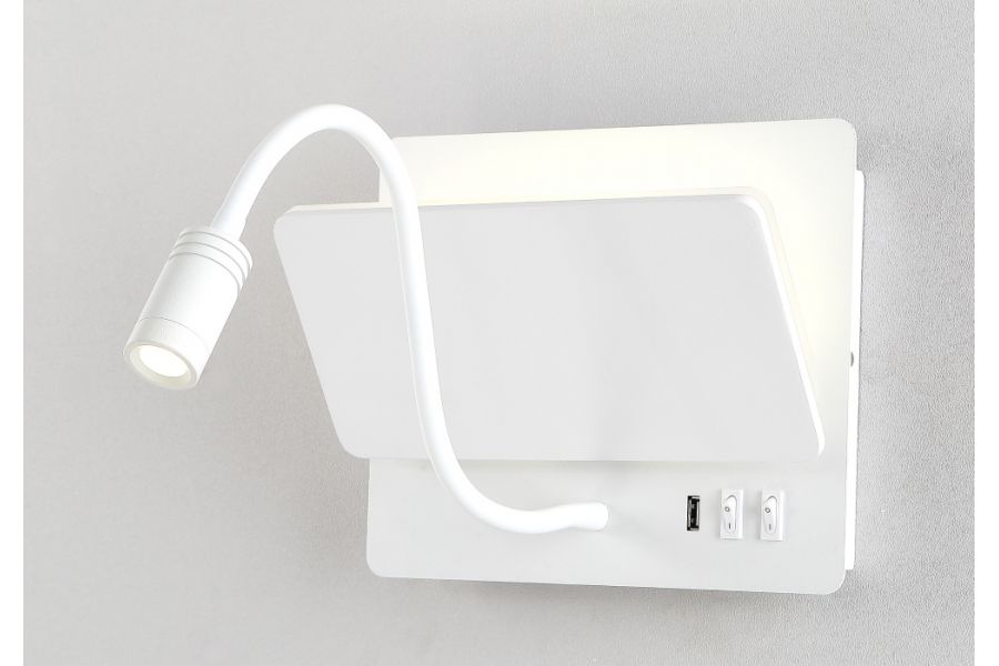 Бра Crystal Lux DUO AP9W LED WH