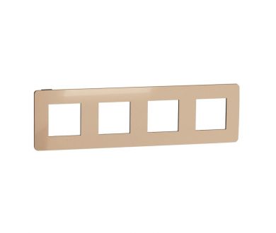 Рамка 4-постовая Schneider Electric Unica New NU280858
