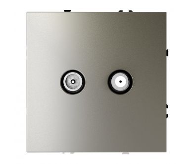 Розетка телевизионная Voltum S70 VLS060404 (шелк)