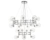 Подвесная люстра Crystal Lux LUXURY SP16+8 CHROME