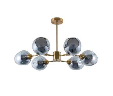 Люстра на штанге Arte Lamp Yuka Smoky A7759PL-6PB
