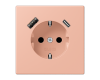 Розетка 2K+З USB Typ AC Jung LC1520-15CA231