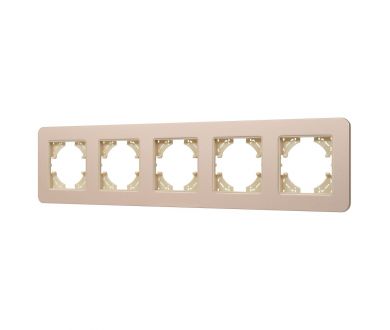 Рамка на 5 постов алюминиевая Arlight FRM-AKIRY-SFAL-5-GD 049748