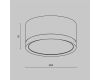 Потолочный светильник Maytoni Technical Hoop C086CL-GX53-SRD-BW