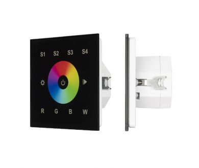 Сенсорная панель Arlight DALI-901-11-1G-4SC-RGBW-DT8-IN Black BUS/230V 037199