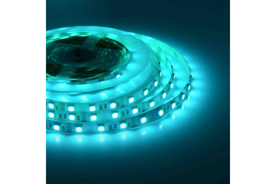 Светодиодная лента Apeyron 12В СТ 14,4Вт/м smd5050 60д/м IP20 5м RGB 00-17