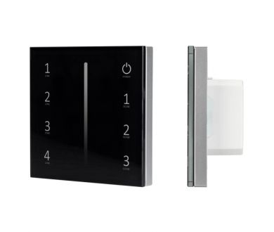 Панель Arlight Smart-P34-Dim-IN Black (230V, 0-10V, Sens, 2.4G) 028112