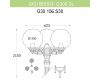 Уличный фонарь Fumagalli Ricu Bisso/G300 3L G30.156.S30.BXE27