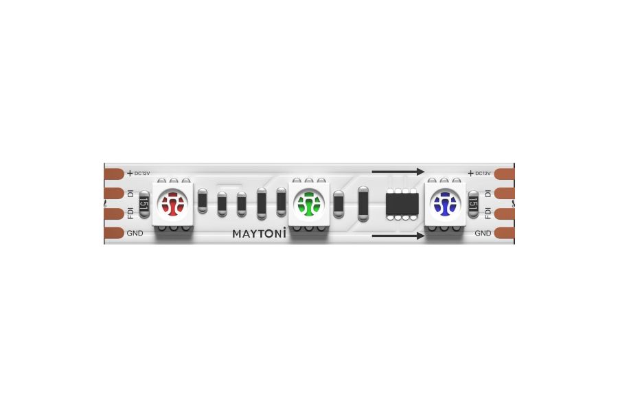 Светодиодная лента Maytoni Led Strip 12В 5050 14,4Вт/м RGB 5м IP20 201242