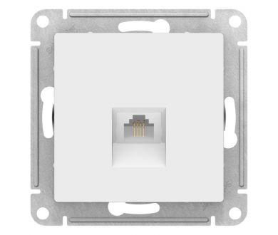 Розетка телефонная RJ11, механизм Systeme Electric AtlasDesign Лотос ATN001381