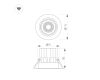 Встраиваемый светильник Arlight MS-VORTEX-BUILT-R110-20W Day4000 (BK-BK, 40 deg, 230V) 057953