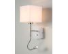 Бра Crystal Lux Paco AP2 Chrome/White