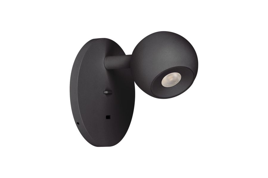 Настенный светильник Arlight SP-OTTORI-WALL-CHARGE-6W Warm3000 (BK, 30 deg, 230V, USB-C) (IP20 Металл) 058480