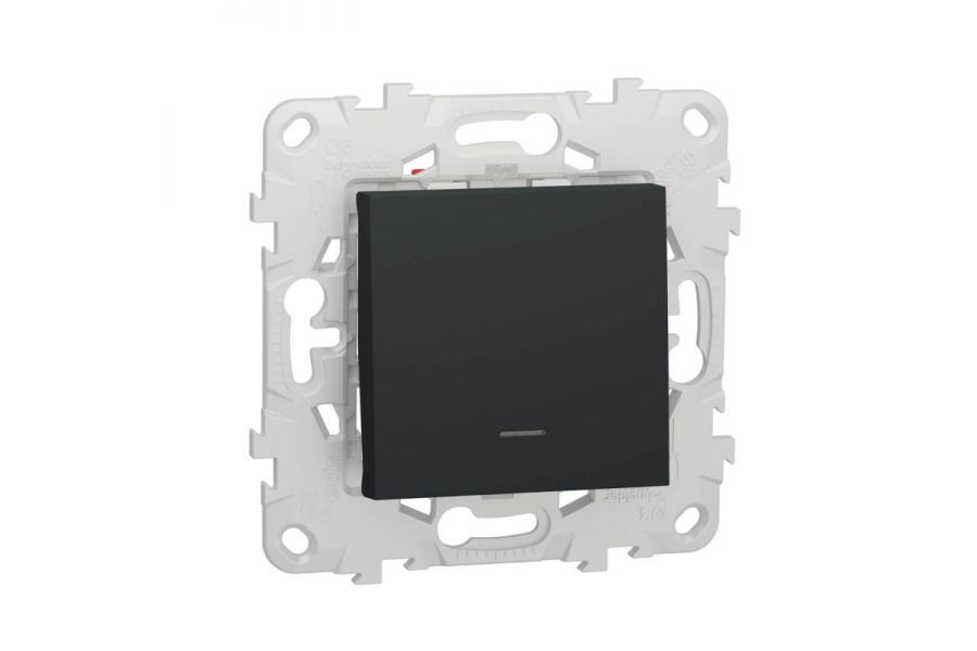 Переключатель одноклавишный перекрестный с подсветкой Schneider Electric Unica New NU520554N