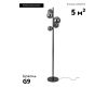 Торшер Moderli Renny V10799-5F