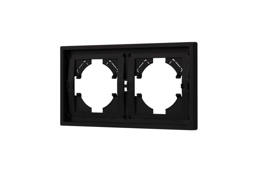 Рамка пластиковая на 2 поста Arlight FRM-TENDO-SFPL-2-BK 054646