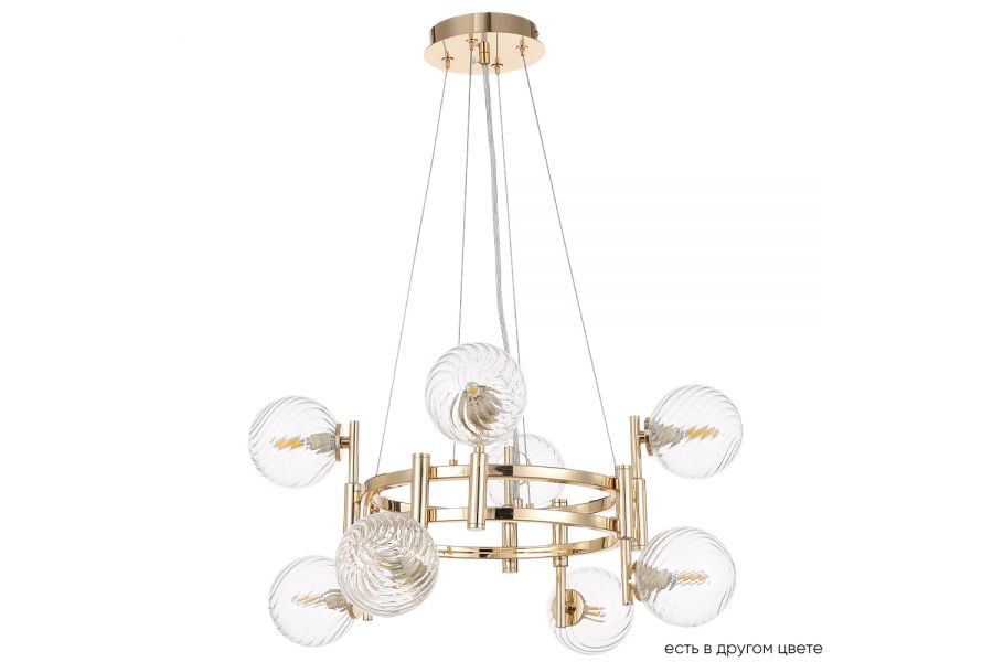 Подвесная люстра Crystal Lux LUXURY SP8 GOLD