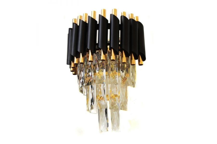 Настенный светильник Lumina Deco Funneli LDW 6003-2 BK+F.GD