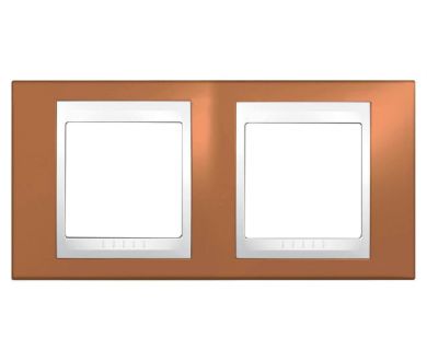 Рамка 2-постовая Schneider Electric Unica Хамелеон MGU6.004.869