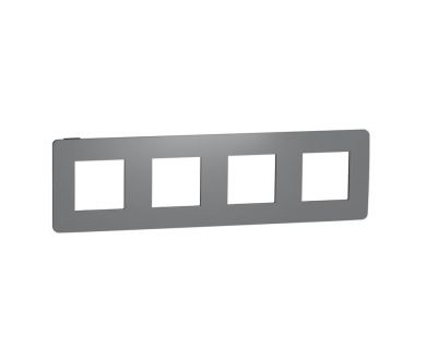Рамка 4-постовая Schneider Electric Unica New NU280822