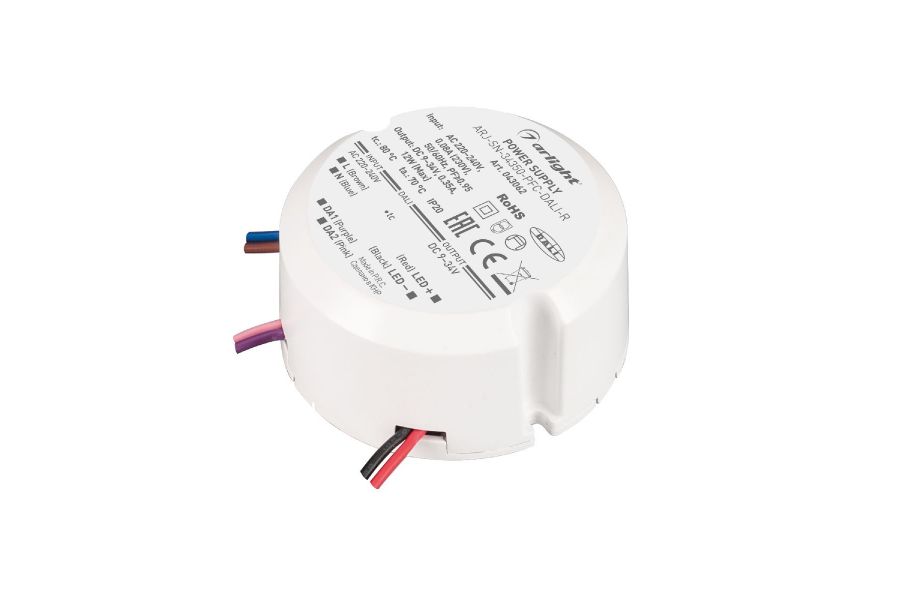 Блок питания Arlight ARJ-SN-34350-PFC-DALI-R (12W, 9-34V, 0.35A) 043062