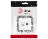 Розетка комбинированная RJ45+TV Эра 12-3110-01М Б0065691