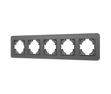 Рамка на 5 постов стеклянная Arlight FRM-OMALI-SFGS-5-GR 049722