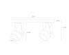 Спот Arte Lamp Mizar A1311PL-2WH