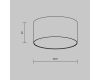 Потолочный светодиодный светильник Maytoni Technical Ceiling & Wall Zon C032CL-12W3K-RD-B
