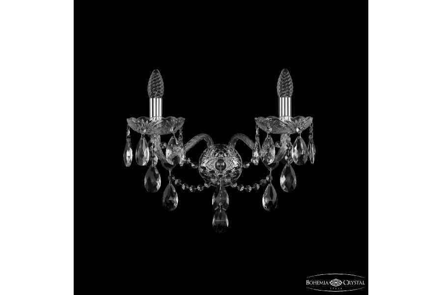 Бра Bohemia Ivele Crystal 1415B/2/200/XL Ni