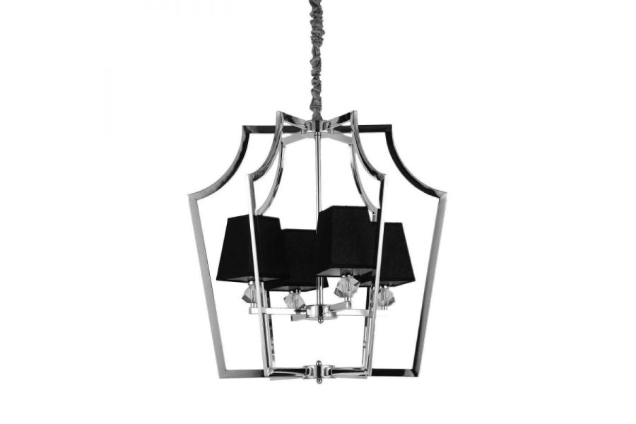 Подвесная люстра Lumina Deco Montero LDP 1249-4 CHR+BK