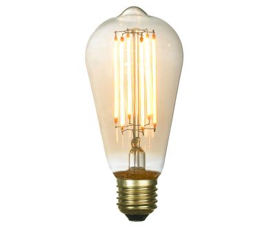 Лампа светодиодная Lussole Е27 6W 2200K янтарная GF-L-764