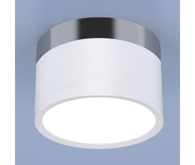 Потолочный светодиодный светильник Elektrostandard DLR029 10W 4200K белый матовый/хром 4690389122002