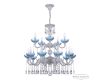 Подвесная люстра Bohemia Ivele Crystal AL78101/10+5/250/2D A WMN P Aquamarine/M-1H