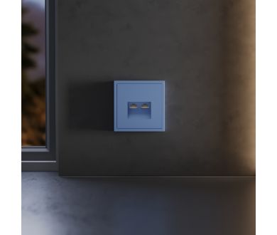 Купить Накладка для розетки компьютерной двойной RJ45+RJ45 кат.6 Voltum S70 (деним) VLS001415 Накладка для розетки компьютерной двойной RJ45+RJ45 кат.6 Voltum S70 (деним) VLS001415