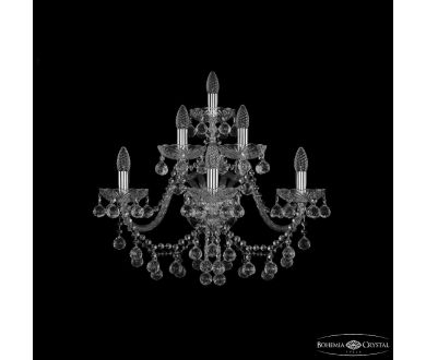 Купить Бра Bohemia Ivele Crystal 1409B/3+2+1/240/XL Ni Бра Bohemia Ivele Crystal 1409B/3+2+1/240/XL Ni