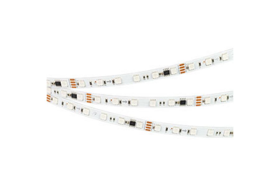 Светодиодная лента Arlight SPI-B60-10mm 24V White6000-PX6-RAM (15 W/m, IP20, 5060, 5m) 039038